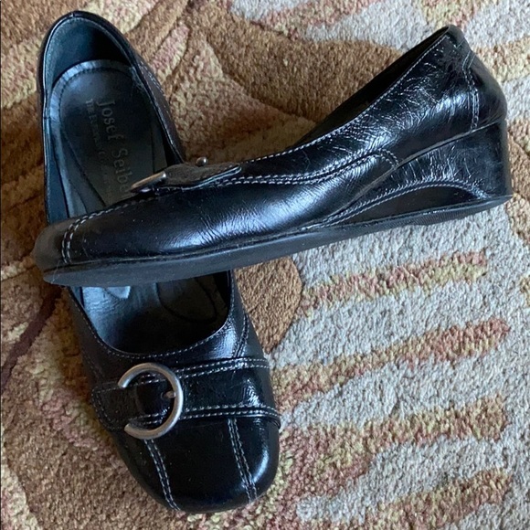 Josef Seibel women’s leather slip on wedge size 38 - Picture 2 of 8